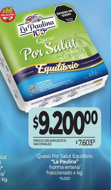 La paulina - Queso Por Salut Equilibrio