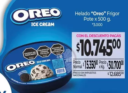 Oreo - Helado "" Frigor