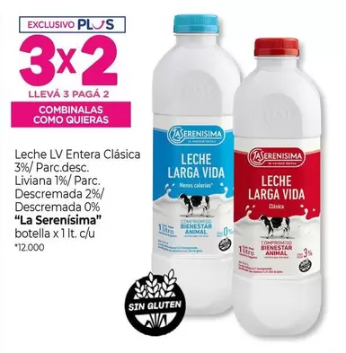 La Serenísima - Leche LV Entera Clásica