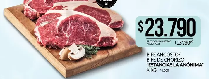 X$ - BIFE ANGOSTO/ BIFE DE CHORIZO