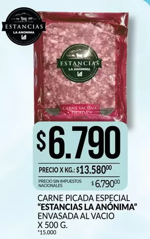 X$ - CARNE PICADA ESPECIAL