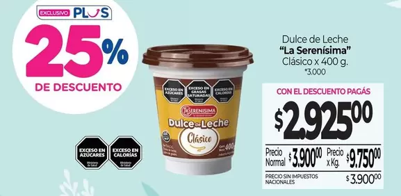 La Serenísima - Dulce de Leche