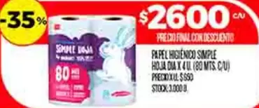 Dia - PAPEL HIGIENICO