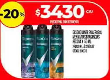 Rexona - DESODORANTE EN AEROSOL MEN VARIAS FRAGANCIAS