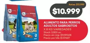 Sabrositos - ALIMENTO PARA PERROS ADULTOS SABROSITOS