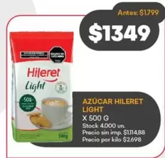 Hileret - AZÚCAR LIGHT