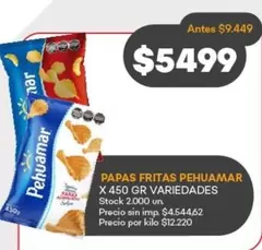 Pehuamar - PAPAS FRITAS