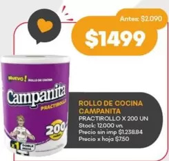 Campanita - ROLLO DE COCINA