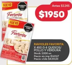 Favorita - RAVIOLES