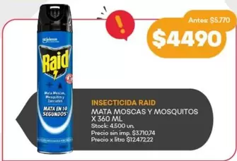 Raid - MATA MOSCAS Y MOSQUITOS