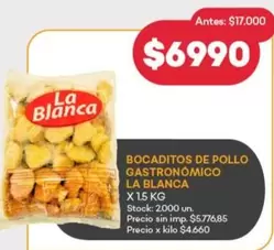 La Blanca - BOCADITOS DE POLLO GASTRONÓMICO