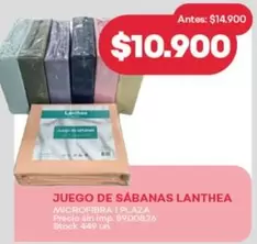 JUEGO DE SABANAS LANTHEA