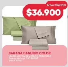 Danubio - SÁBANA DANUBIO COLOR