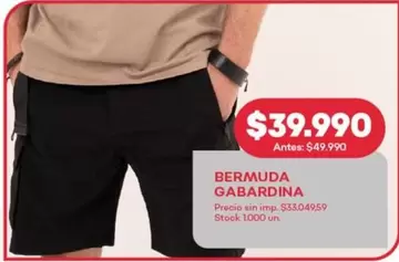 BERMUDA GABARDINA