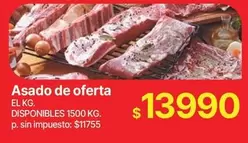 Asado de oferta