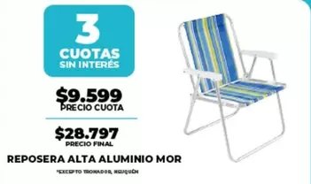 Mor - REPOSERA ALTA ALUMINIO