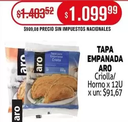 Aro - TAPA EMPANADA