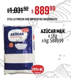 M&K - AZÚCAR
