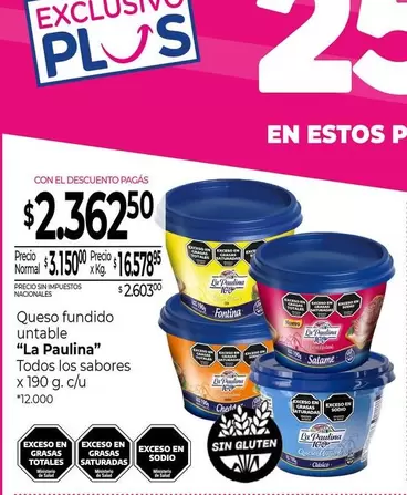 La paulina - Queso fundido untable