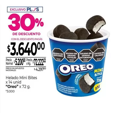 Oreo - Helado Mini Bites