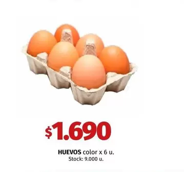 X$ - HUEVOS blanco x 6 u.