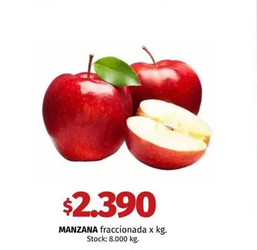 X$ - MANZANA fraccionada