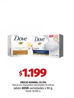 Dove - Jabón DOVE variedades x 90 g.