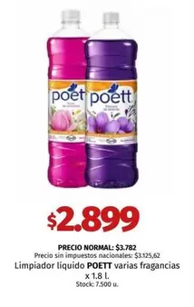 Poett - Limpiador líquido varias fragancias