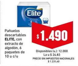 Elite - Pañuelos descartables