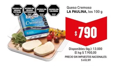 La paulina - Queso Cremoso