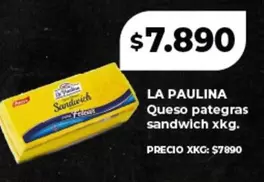 La paulina - Queso pategras sandwich xkg.