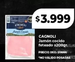 Cagnoli - Jamón cocido