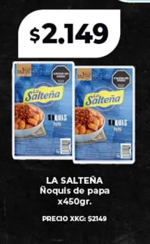 La Salteña - Noquis de papa