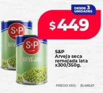 S&P - Arveja seca remojada lata