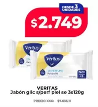Veritas - Jabón glic s/perf plel se