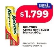 Kolynos - Crema dent super blanco