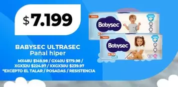 Babysec - ULTRASEC Pañal hiper