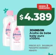 Aceite de bebe baby puro