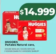 Huggies - Pañales Natural care
