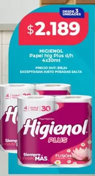Higienol - Papel hig Plus d/h