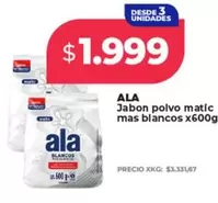 Ala - Jabon polvo matic mas blancos