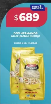 Dos Hermanos - Arroz parboill x500gr