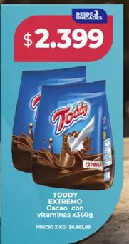 Toddy - EXTREMO Cacao con vitaminas