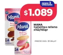 Mana - Galletitas relleno