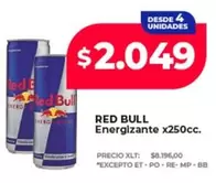 Red Bull - Energizante x250cc