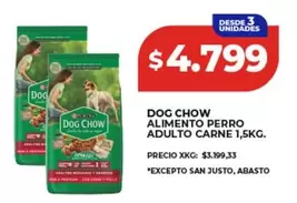 Dog Chow - ALIMENTO PERRO ADULTO CARNE