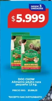 Dog Chow - Alimento adulto raza pequeña 1,5 kg.