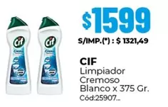 Cif - Limpiador Cremoso Blanco
