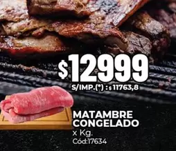 X$ - MATAMBRE CONGELADO