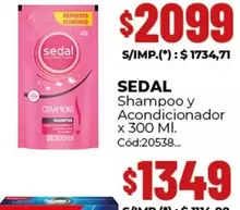 Sedal - Shampoo y Acondicionador